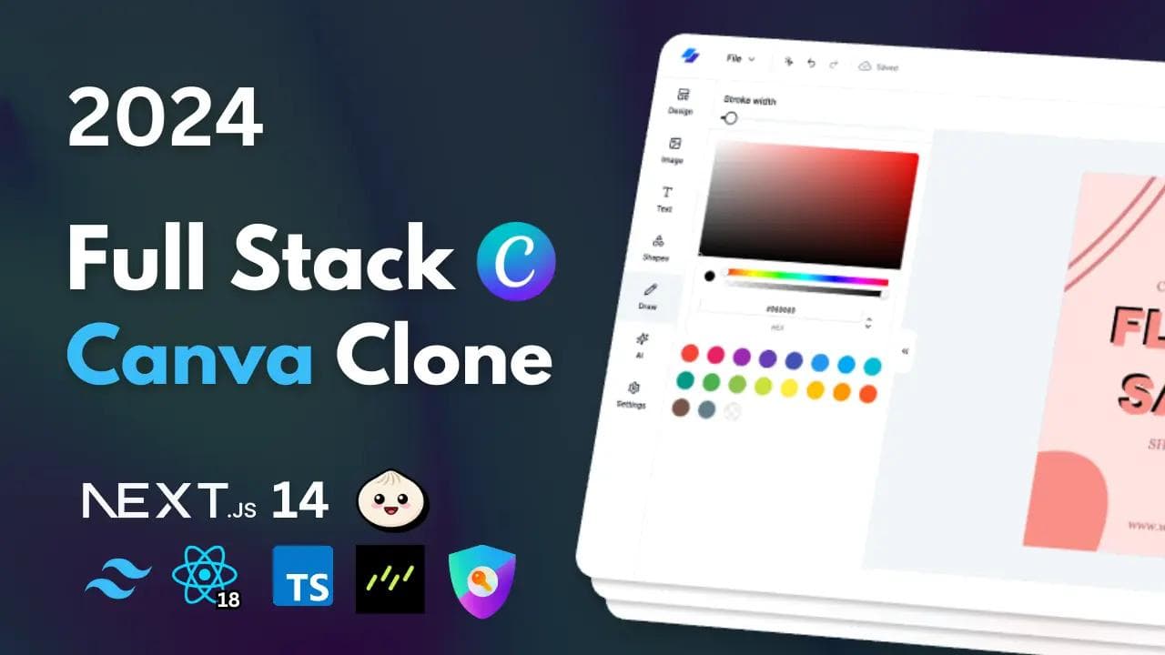 Code With Antonio – Build a Canva clone