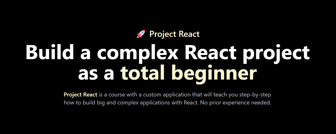Cosden Solutions - Project React Build a complex React project as a total beginner