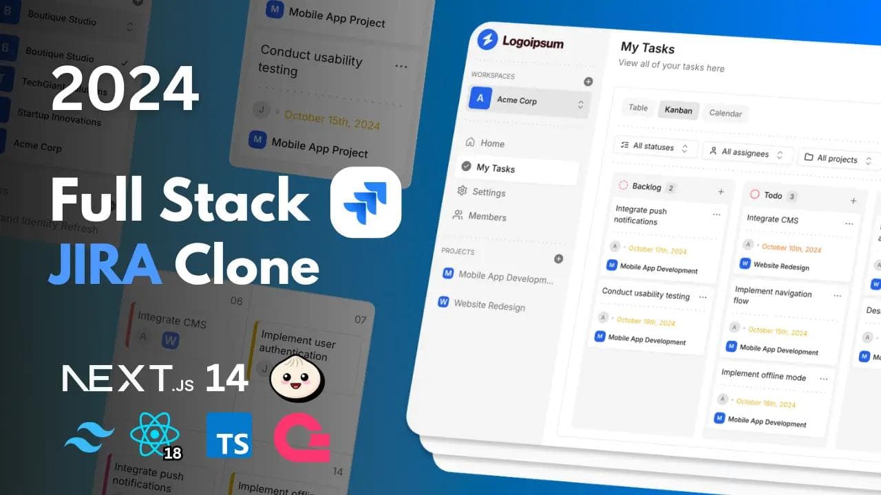 Code With Antonio - Build a Jira clone